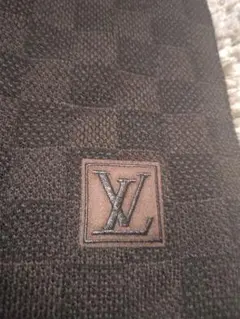 LOUIS VUITTON カシミヤ100 スコットランド ダミエ柄 黒 - メルカリ