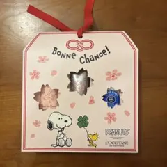 ロクシタン　スヌーピー グッドラックキット　リップバーム　ハンドクリーム