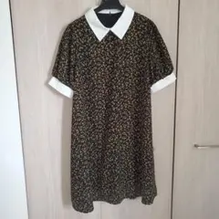 archives　ワンピース　チュニック　レトロ　ボタニカル柄