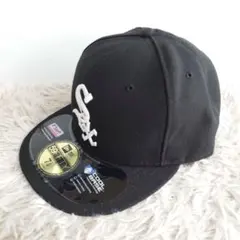 NEW ERA 59FIFTY USA製 ホワイトソックス キャップ 帽子 黒色