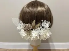 髪飾り ヘッドドレス ヘアピン 成人式 和装 振袖 ウェディング 前撮り 白