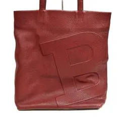 レア⭐️Bally レザー 赤 トートバッグ Bロゴ⭐︎のサムネイル