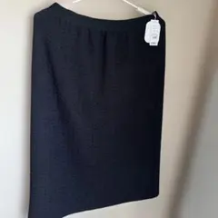 大きいサイズ　ノアンヌ　ブラックロングスカート