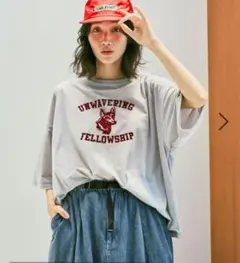 niko and ...　新品　ベロアTシャツ　今季　ライトグレー