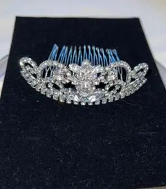 【超美品✨SALE】ティアラ　シルバー&クリスタル