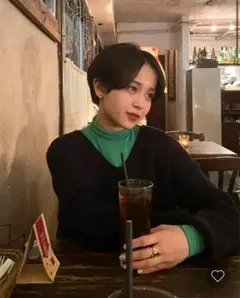 NUGU タートルネック　ピンク・グリーン　2枚セット