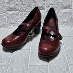 リゲッタRe:getA　パンプスMサイズ　ボルド ー日本製 ストラップ付