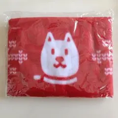 赤いブランケット 約65×89cm