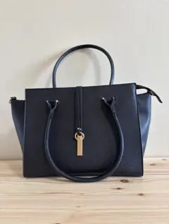 MONO COMME CA ブラック トートバッグ