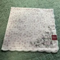 POLO 大判花柄刺繍 ハンカチのサムネイル