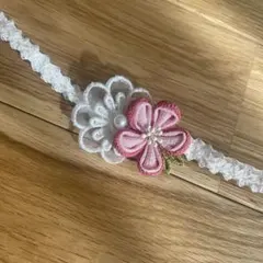 お食い初め　初節句　お宮参り　100日祝い　ベビーヘアバンド　ヘアバンド　女の子