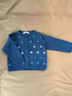 familiar 柄入りカーディガン 80cm