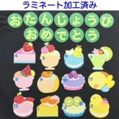 壁面飾り　お誕生日表　フルーツ15
