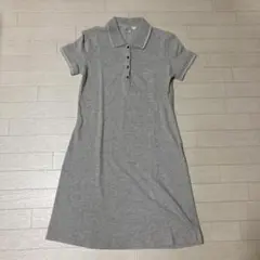ESPRIT ポロシャツ　ワンピース　ロング丈　グレー
