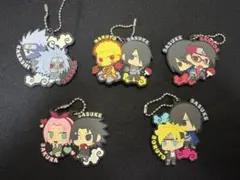 NARUTO ラバーマスコット　サスケスペシャル　5種セット