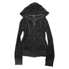 00s archive ジップパーカー ゼブラ柄 平成ギャル グランジ y2k