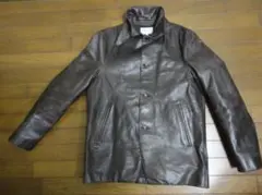 UNITED ARROWS BLUE LABEL ブラウン系牛革ジャケット M