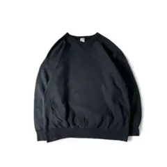 90’s OLD GAP スウェット USA製 前V 無地 ブラック XL