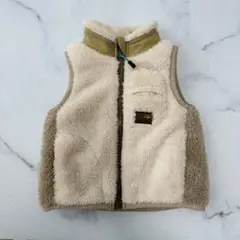 BREEZE ベスト 90cm クリーム カーキ