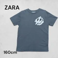 ZARA 164cm 160cm 半袖Tシャツ グレー ロゴ キッズのサムネイル