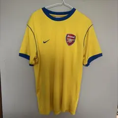 美品貴重！Nike Arsenal アーセナルFC ユニフォームゲームシャツ黄色のサムネイル