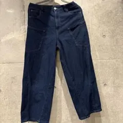 デニム ビックポケット　バルーンデニム　L