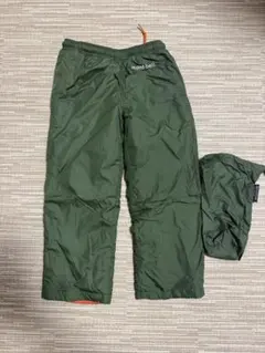 mont-bell ズボン ダークグリーン　オレンジ　100