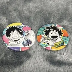 【ヒロアカ】轟燈矢(荼毘)・緑谷出久(デク)　幼少期　缶バッジ