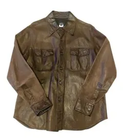 90s A.P.C. レザーシャツジャケット