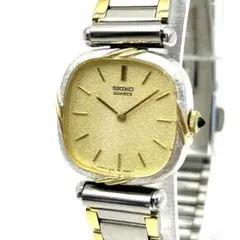 SEIKO Exceline QZ ゴールド文字盤 レディース 時計 新品電池