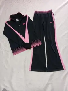 Nike Dri-FIT ジャージセット 黒/ピンク Ｓサイズ