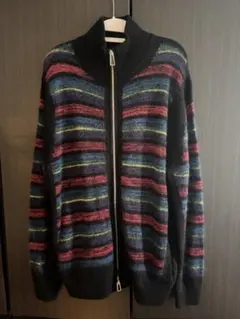 Paul Smith ストライプ ジップアップカーディガン