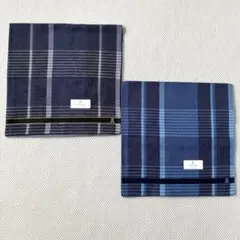 新品　ランバンオンブルー ハンカチ　2枚　ロゴ　 メンズ