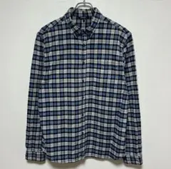 George ジョージ ボタンダウン 長袖シャツ　コットンツイル　チェック柄