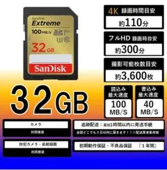 45.サンディスクExtreme SDカード32GB .49