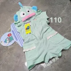 [新品]ハンギョドンなりきりコンビネゾン110◆パイル地サンリオコスプレパジャマ