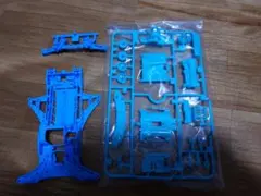 ミニ四駆 ハイマウントチューブスタビセット クリヤーレッドブルー 各4