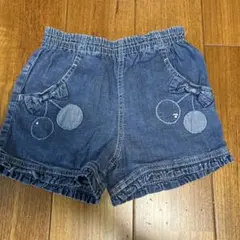 knitplannerデニムショートパンツ 120cm
