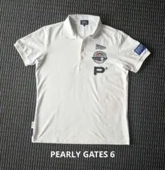 PEARLY GATES メンズ ポロシャツ ホワイト 6のサムネイル