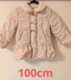 Biquette　Club 花柄中綿コート 100cm