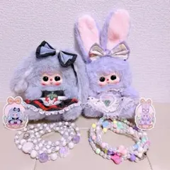 babythree マキアートミニラビットバッグ 垂れ耳＆立ち耳セット