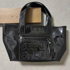 See By Chloe ハンドバッグ ブラック エナメルのサムネイル