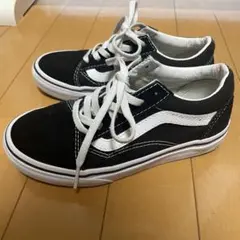 VANS オールドスクール スニーカー キッズ バンズ ブラック19cm