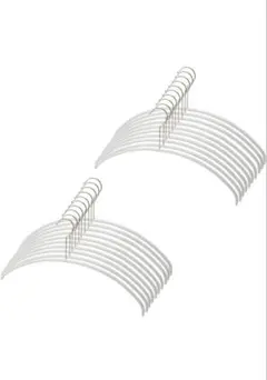 マワ ドイツのすべらない ハンガー エコノミック 40P 15本組 ホワイト