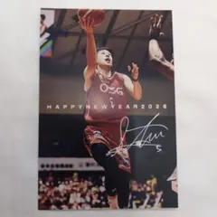 三遠ネオフェニックス★PHOENIX★年賀状★大浦颯太★サイン入り★バスケット★