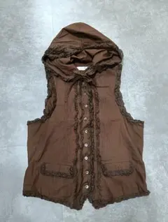 【HI⭐︎HI⭐︎】HEIHEI ハート型フリルベスト レッドチェック HI⭐︎HI⭐︎様専用】HEIHEI ハート型フリルベスト レッドチェック