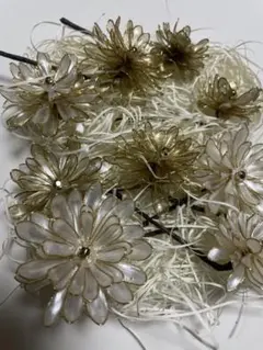 アメリカンフラワー　髪飾り　ハンドメイド