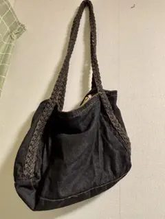 デニム 大容量 ショルダーバッグ 通学