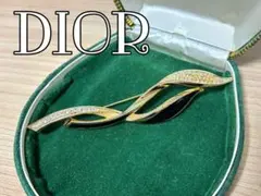 Dior ヴィンテージ ゴールド ラインストーン 大ぶり ブローチのサムネイル