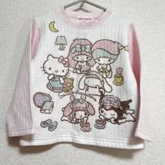 サンリオ　長袖　トレーナー　100cm キティ　マイメロ　クロミ　ピンク